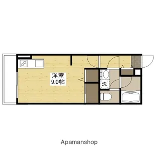 プレジャーコーポ五日市駅前【2階】の間取り