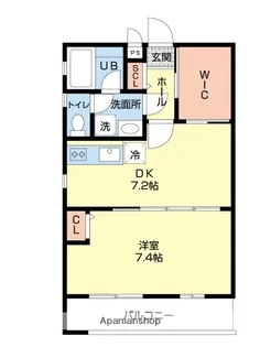 プレジャーコーポ五日市駅前【3階】の間取り