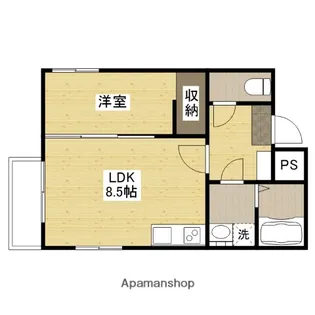 セブンプロート草津浜町【2階】の間取り