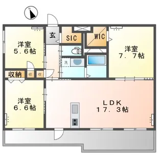 クレール矢賀駅前【1階】の間取り