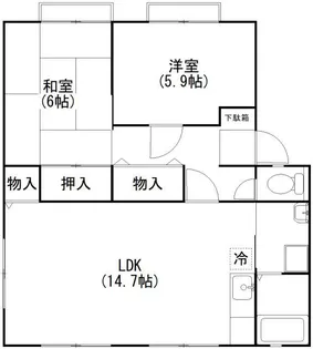 サンライフ坂本 B【101号室号室】の間取り
