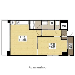 コリエンテ大宮【3階】の間取り