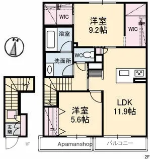 ミラベル古江【2階】の間取り