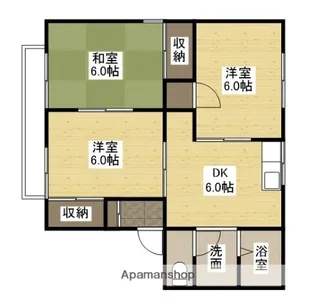 セジュール山下【2階】の間取り