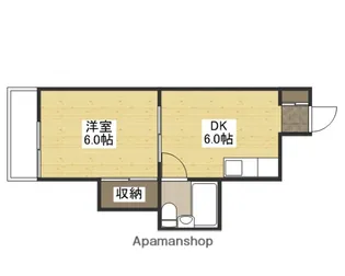 コーポラスマツモトⅠ【4階】の間取り