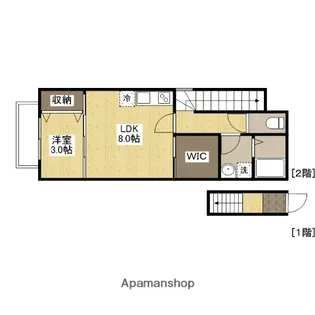 セブンプロート庚午中【2階】の間取り