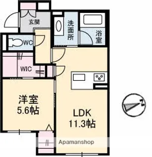 アヴェニール府中【1階】の間取り