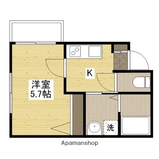 FORTUJINA O(西)【2階】の間取り