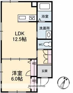 ベレオ牛田【1階】の間取り