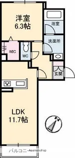 エクレールE【2階】の間取り
