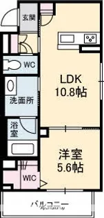アブニールS【2階】の間取り