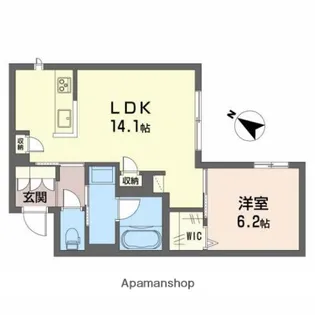 カトル レーヴ【1階】の間取り
