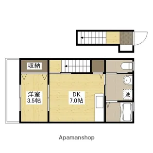 ロイヤルヴィラ緑井 B棟【2階】の間取り