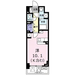 スカイブルー・ヨシ【2階】の間取り