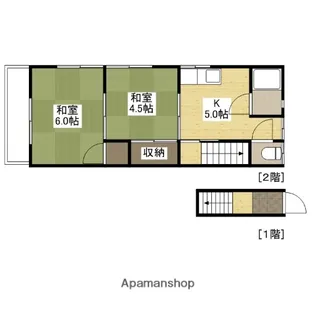 さつき荘【2階】の間取り