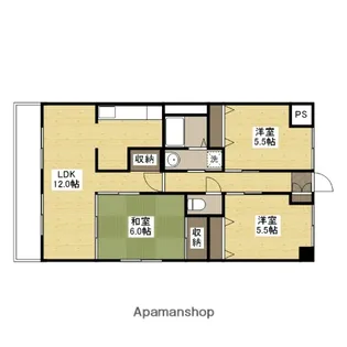 メープルヒル高林【2階】の間取り