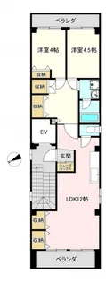 オセアンビル【5階】の間取り