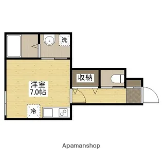 ハーモニーパレス井口【1階】の間取り