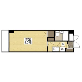 井口クイーンズコート【206号室号室】の間取り