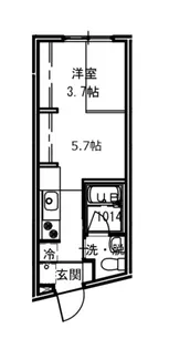 エストレビータⅡ【203号室号室】の間取り