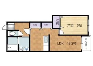 サニーレジデンスFⅡ【102号室号室】の間取り