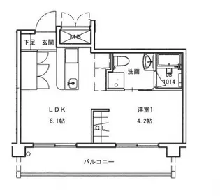 広島県広島市西区三滝本町1丁目【マンション】の間取り