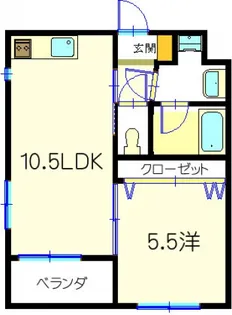 広島県広島市東区牛田中2丁目【マンション】の間取り