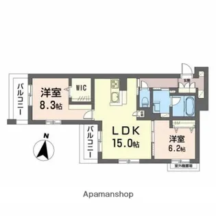 コンフォーザ【2階】の間取り
