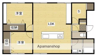 ウエストコート宇品【2階】の間取り