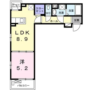 コンテ3祇園【2階】の間取り