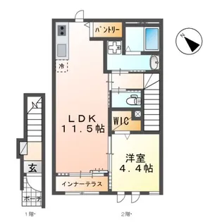 レジデンス廿日市【2階】の間取り