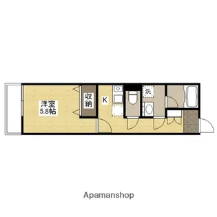 リフレスロイヤルシティー5【1階】の間取り