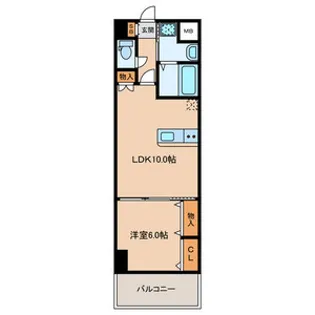 白島城北東亜ビル【15階】の間取り