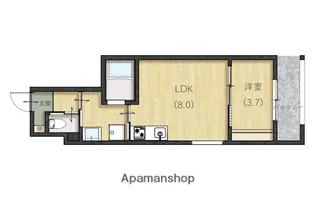 LIEN草津浜町【2階】の間取り