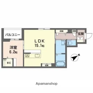 にゃーメゾン大町東【2階】の間取り