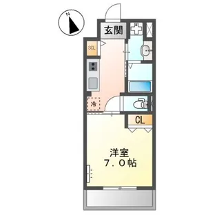 ラメール上天満【3階】の間取り