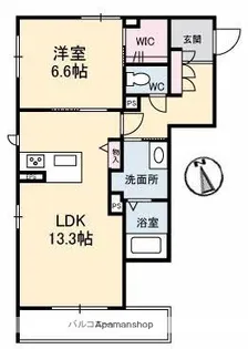シャーメゾン広駅前Ⅱ【3階】の間取り