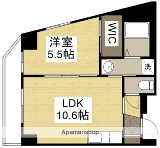 リーベンルミエール【5階】の間取り