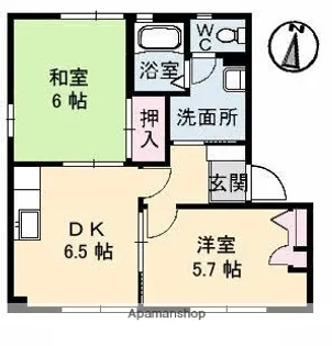 シャルム政畝【2階】の間取り