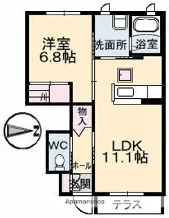 CASA衛【1階】の間取り