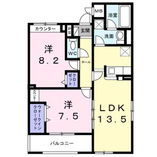 アーブルブリエ【3階】の間取り