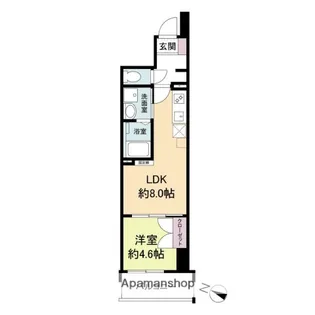 ブランシエスタ広島駅【13階】の間取り