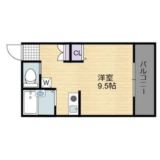 サンフィールド【107号室号室】の間取り