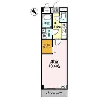 ヴァンヴェール広国際通り【3階】の間取り