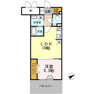RYUOHILLS【5階】の間取り