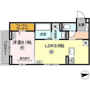 フェリーチェ亀山 B棟【3階】の間取り