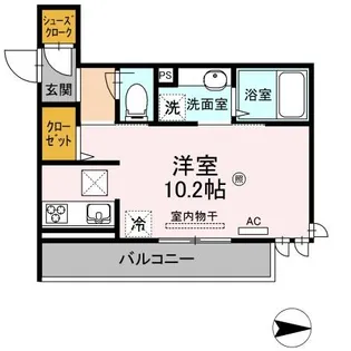 シャルール【1階】の間取り