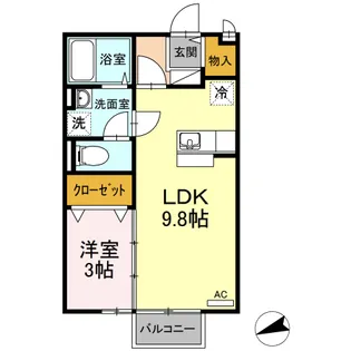アネックス【2階】の間取り