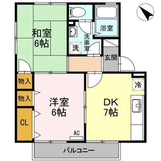 チャイブ【2階】の間取り