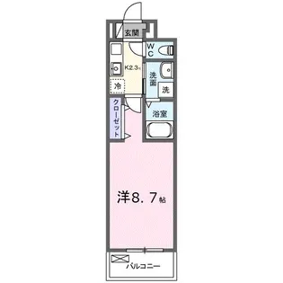 エスポワール鶴江 C【3階】の間取り